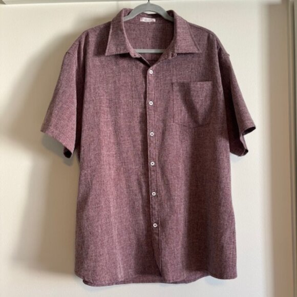 COOFANDY festive button-down short sleeve shirt XXL - Picture 1 of 4